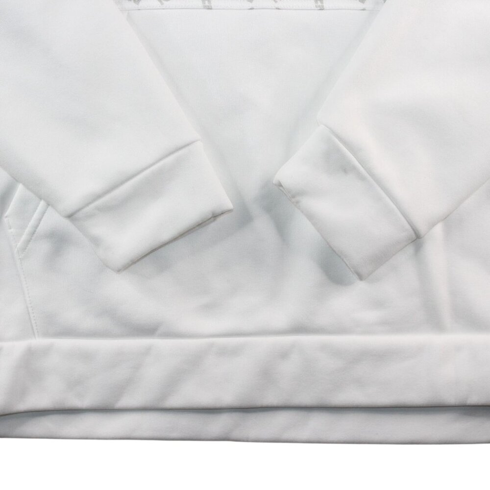 Nike Therma Fit 3XL All Over Print White Gray Hoodie Nike Spell Out Streetwear - Picture 14 of 16